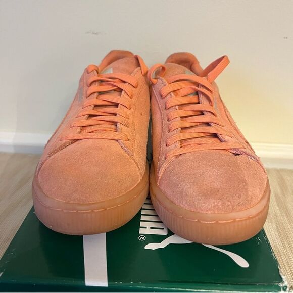 PUMA Suede Classics Salmon Color Suede Classic Mono (desert flower) Sz 8 women - Picture 6 of 13